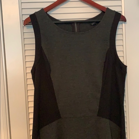 Black and Gray Skater Dress - Picture 3 of 7